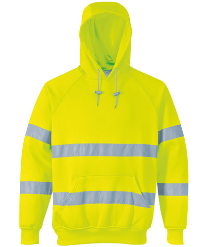 Portwest Hi-vis hooded sweatshirt (B304) Yellow