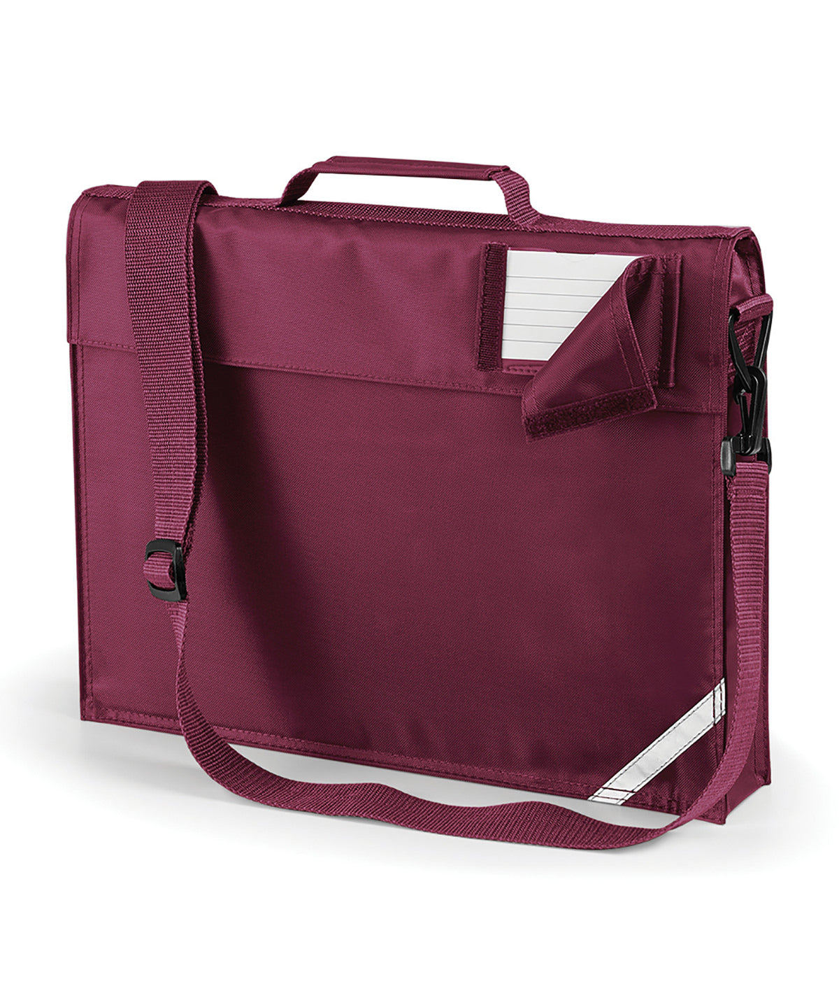 Quadra Junior book bag with strap Burgundy