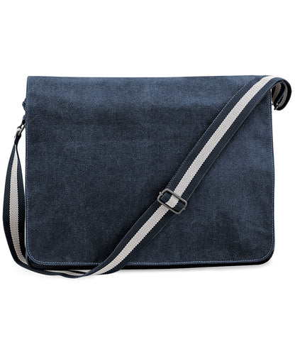 Quadra Vintage canvas despatch bag Vintage Oxford Navy