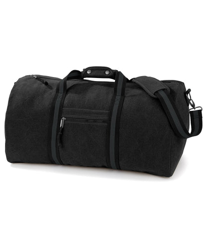 Quadra Vintage canvas holdall Vintage Black