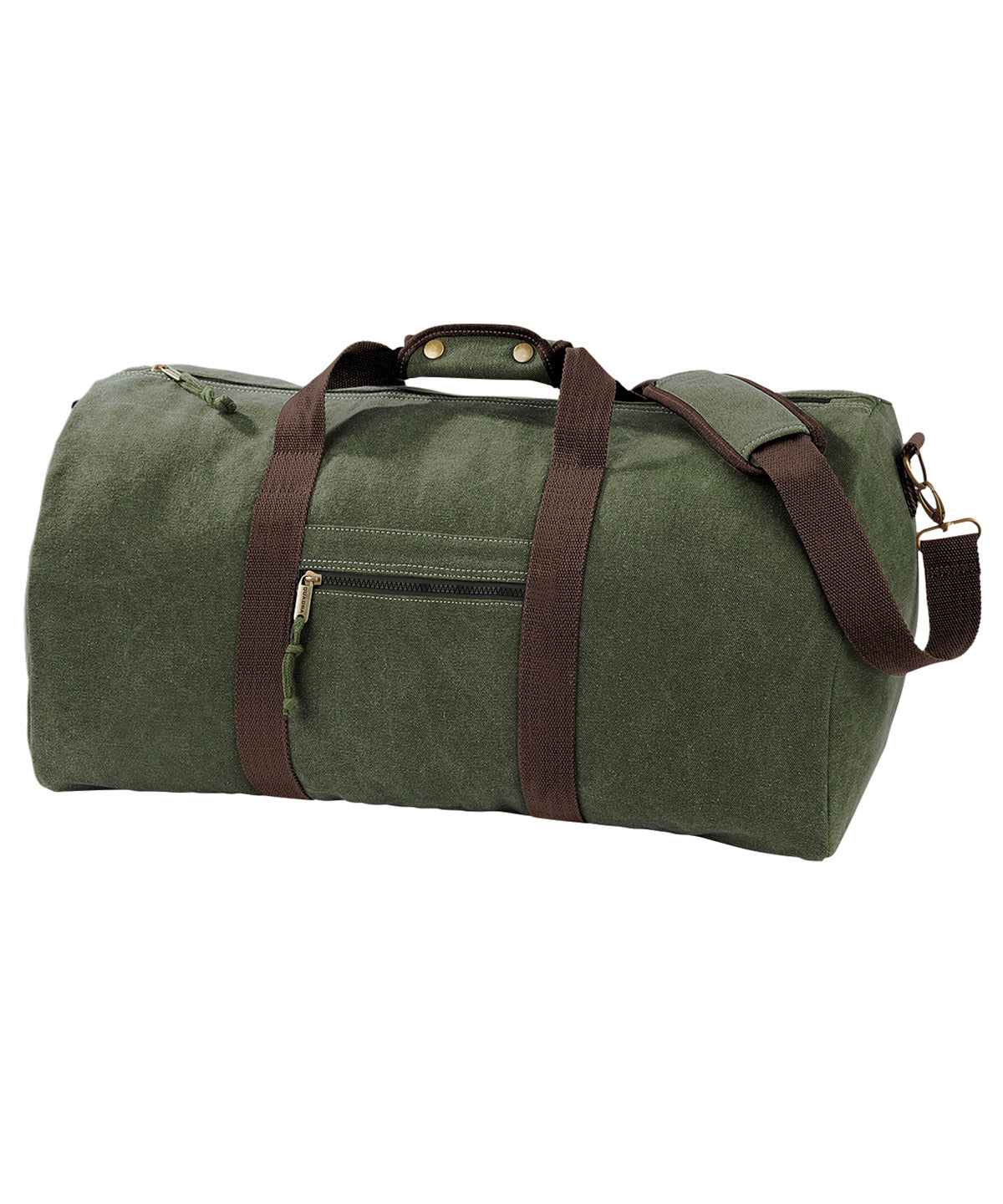 Quadra Vintage canvas holdall Vintage Military Green