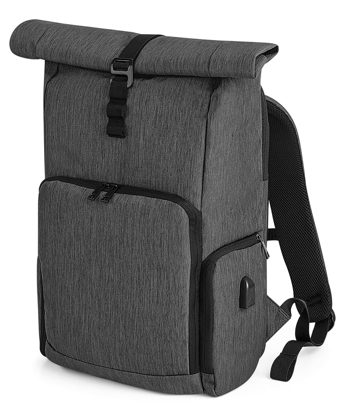 Quadra Q-Tech charge roll-top backpack Granite Marl