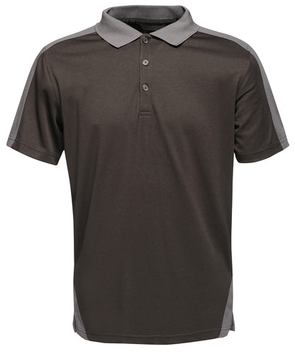 Regatta Professional Contrast wicking polo Black/Seal