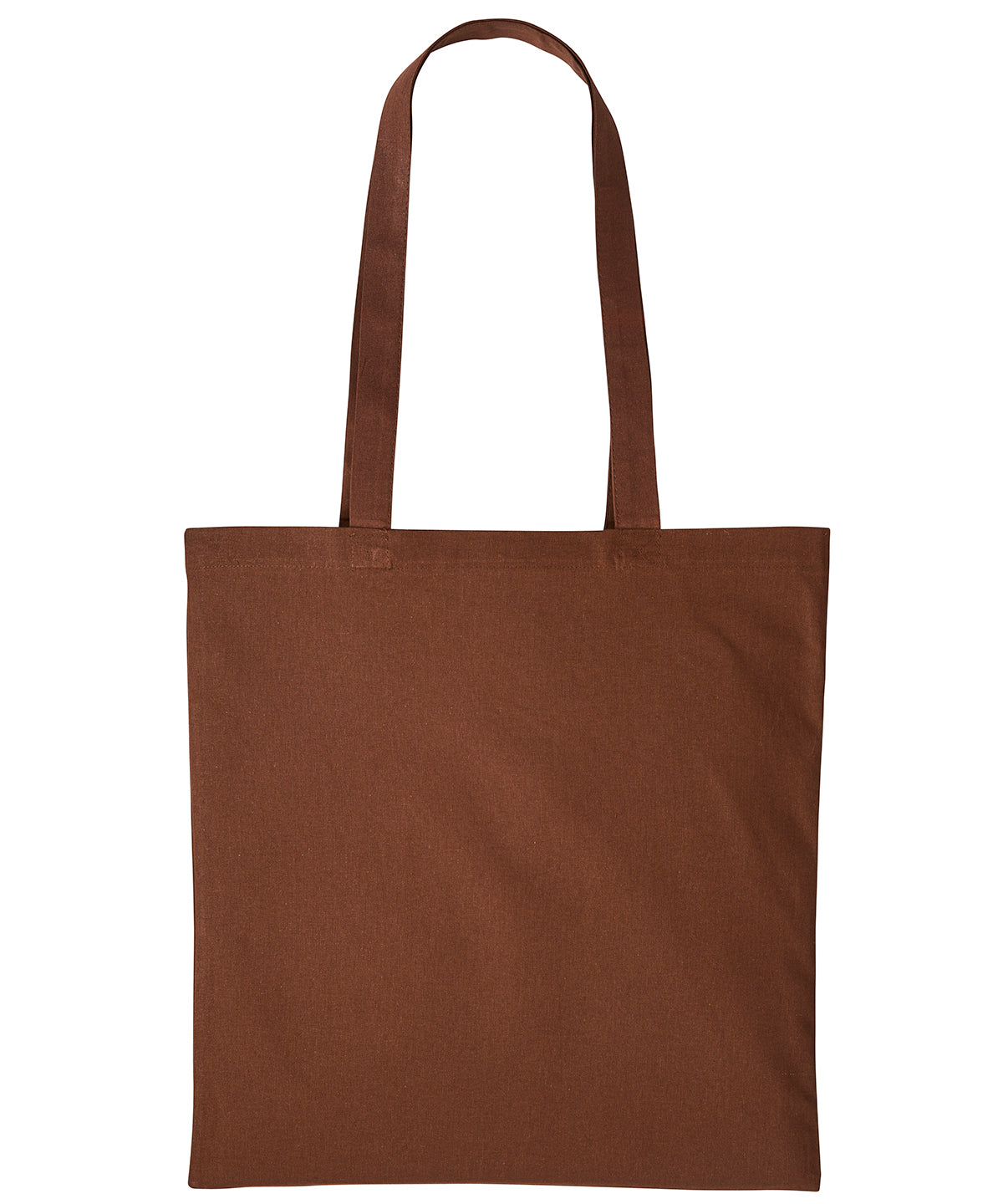 Nutshell Cotton shopper long handle Dark Brown