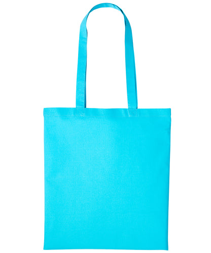 Nutshell Cotton shopper long handle Turquoise