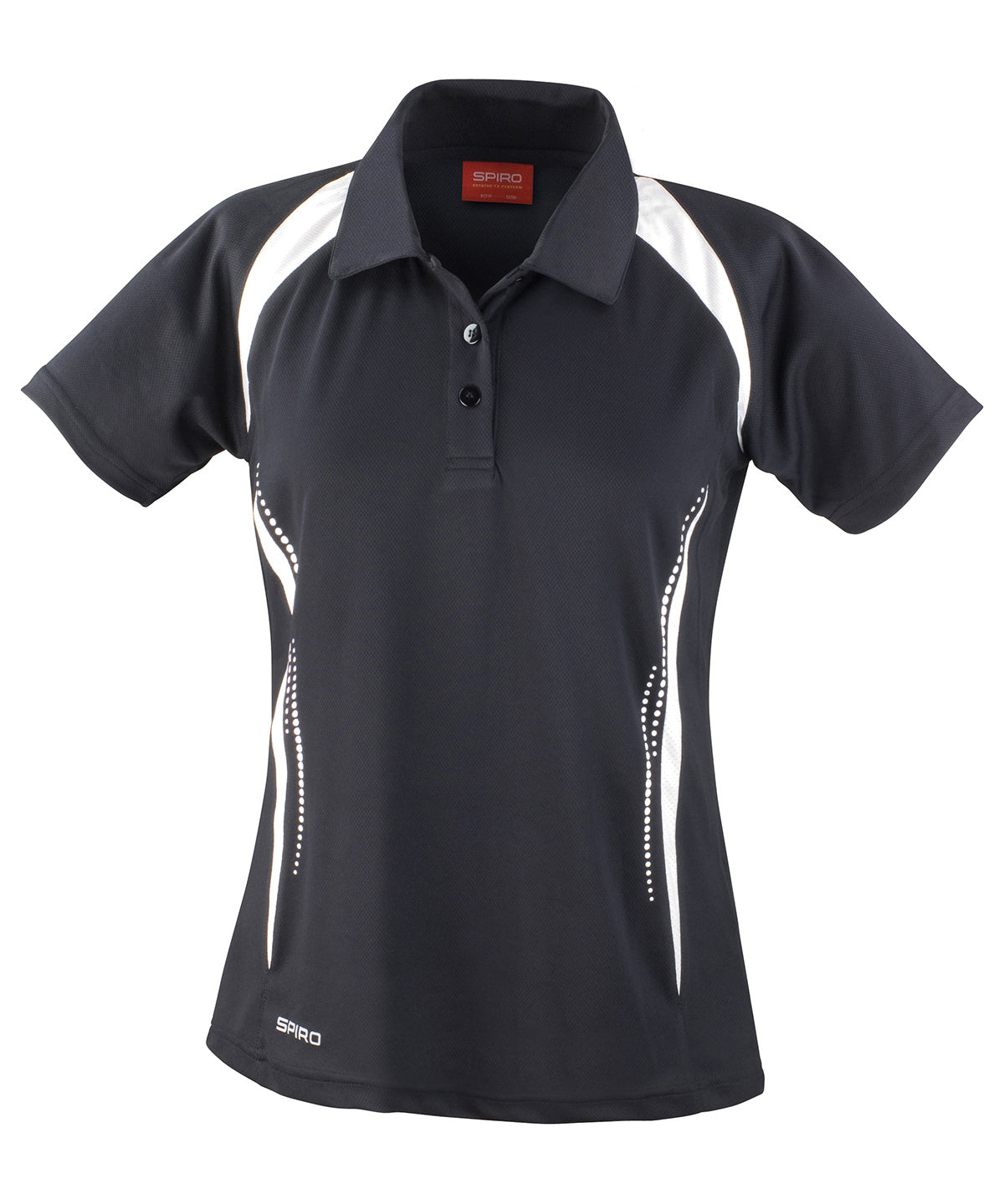Spiro Women's Spiro team spirit polo Black/White