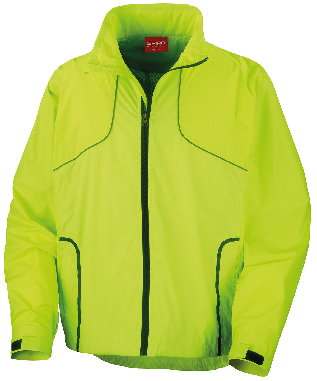 Spiro Spiro Crosslite trail and track jacket Neon Lime