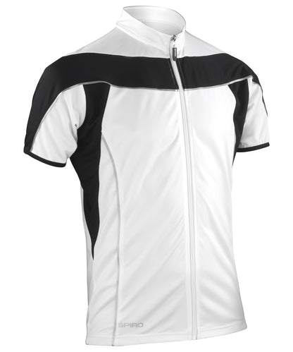 Spiro Spiro bikewear full-zip top White/Black
