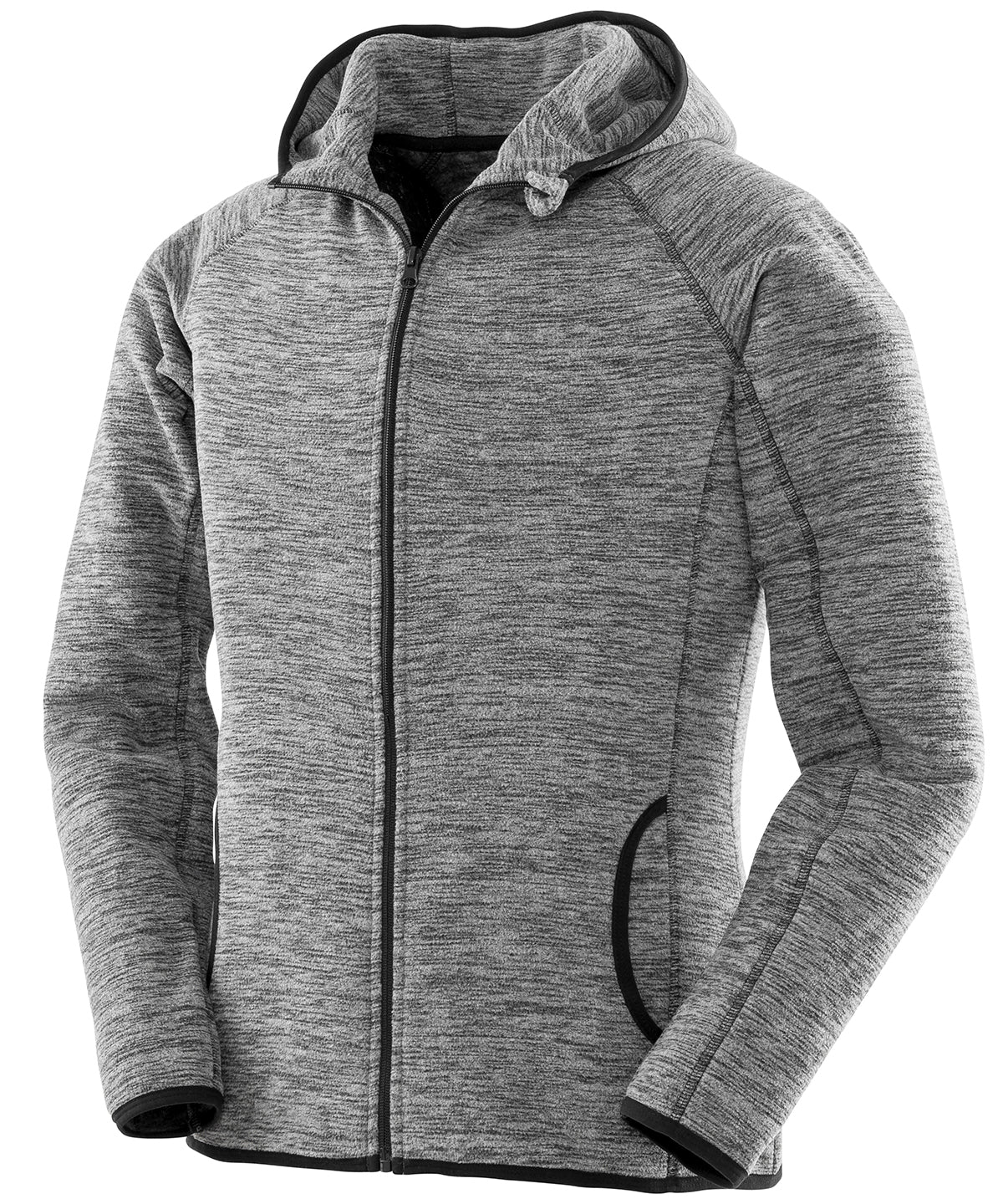 Spiro Women's microfleece hoodi Grey/Black