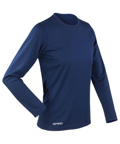 Spiro Women's Spiro quick-dry long sleeve t-shirt Navy