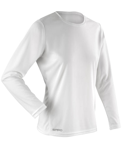 Spiro Women's Spiro quick-dry long sleeve t-shirt White