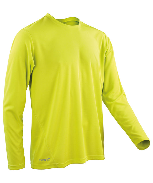 Spiro Spiro quick-dry long sleeve t-shirt Lime Green