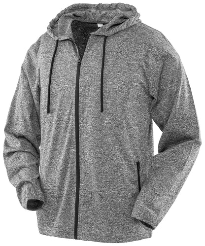 Spiro Hooded tee jacket Marl Grey