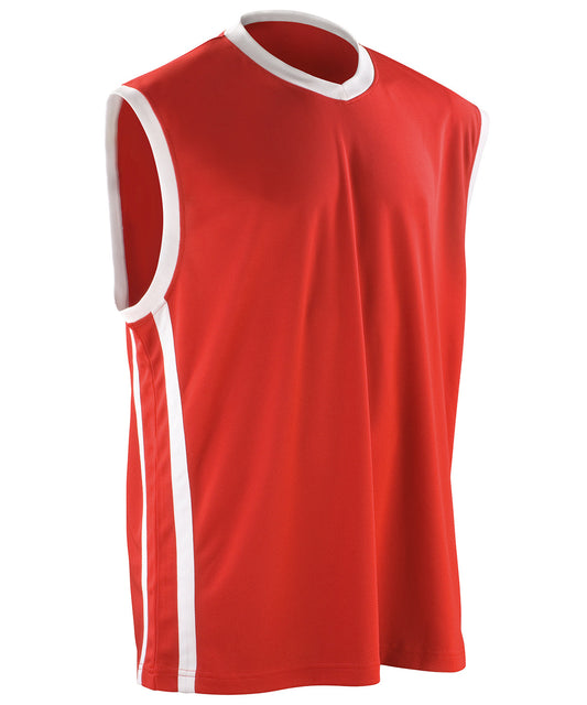 Spiro Basketball quick-dry top Red/White