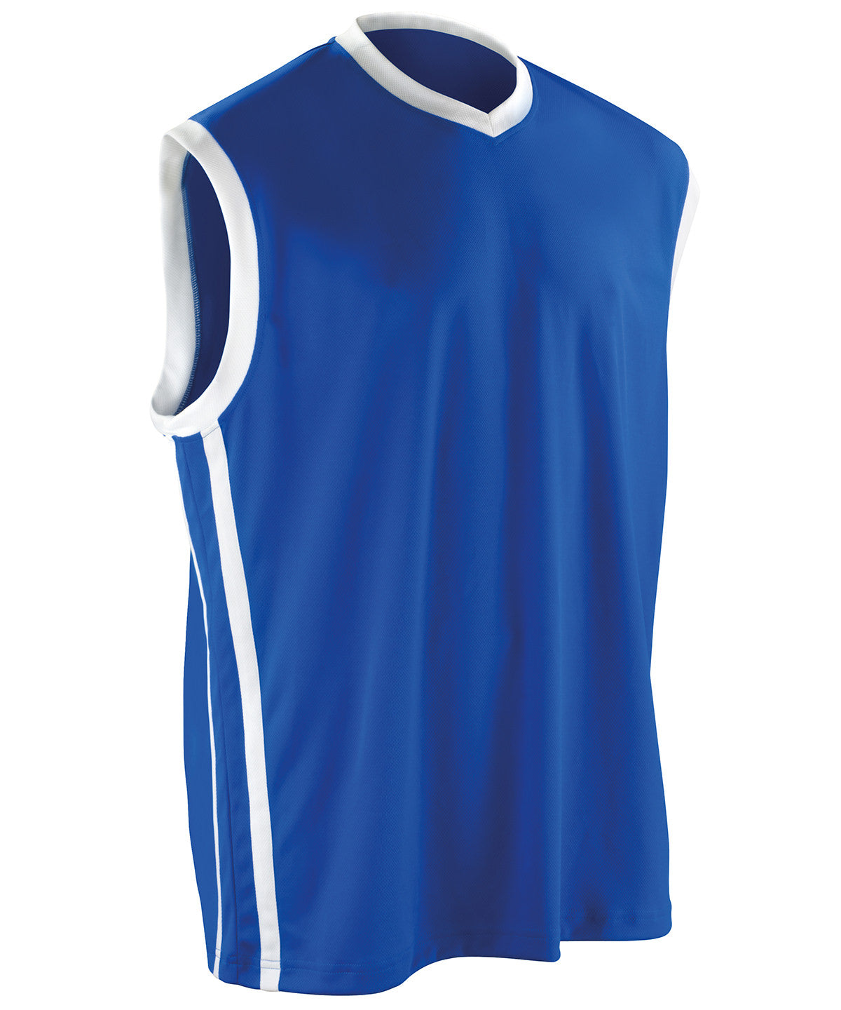 Spiro Basketball quick-dry top Royal/White