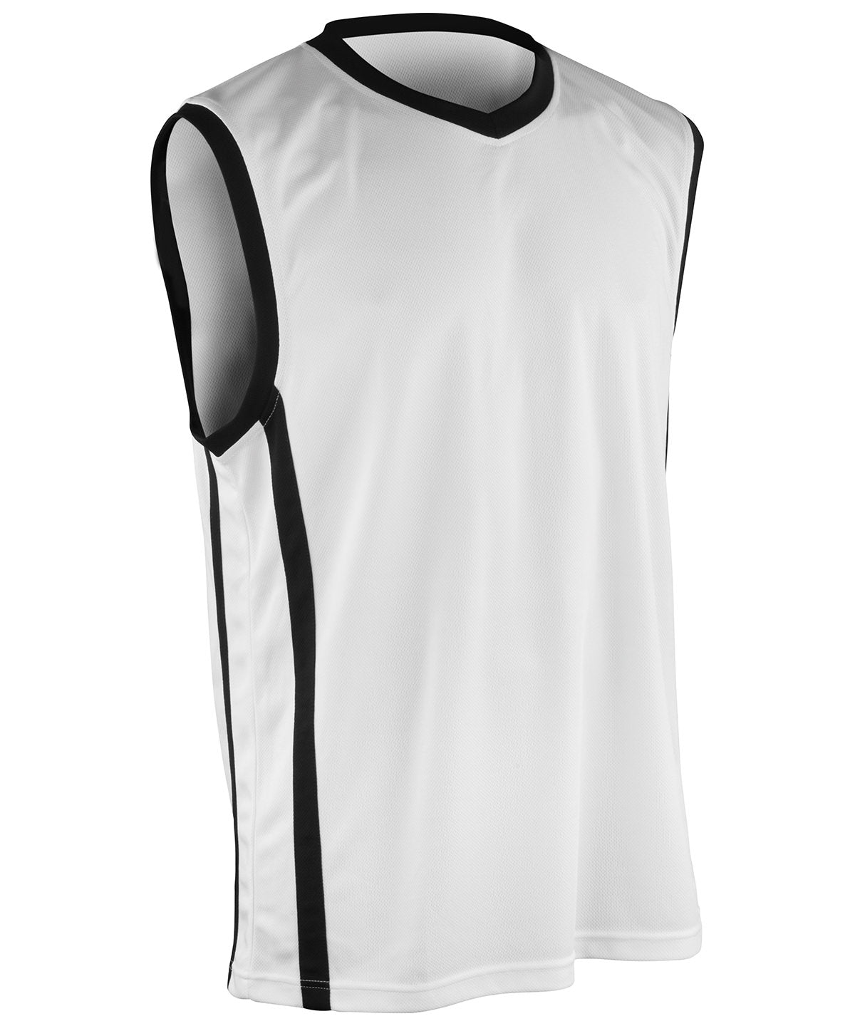 Spiro Basketball quick-dry top White/Black