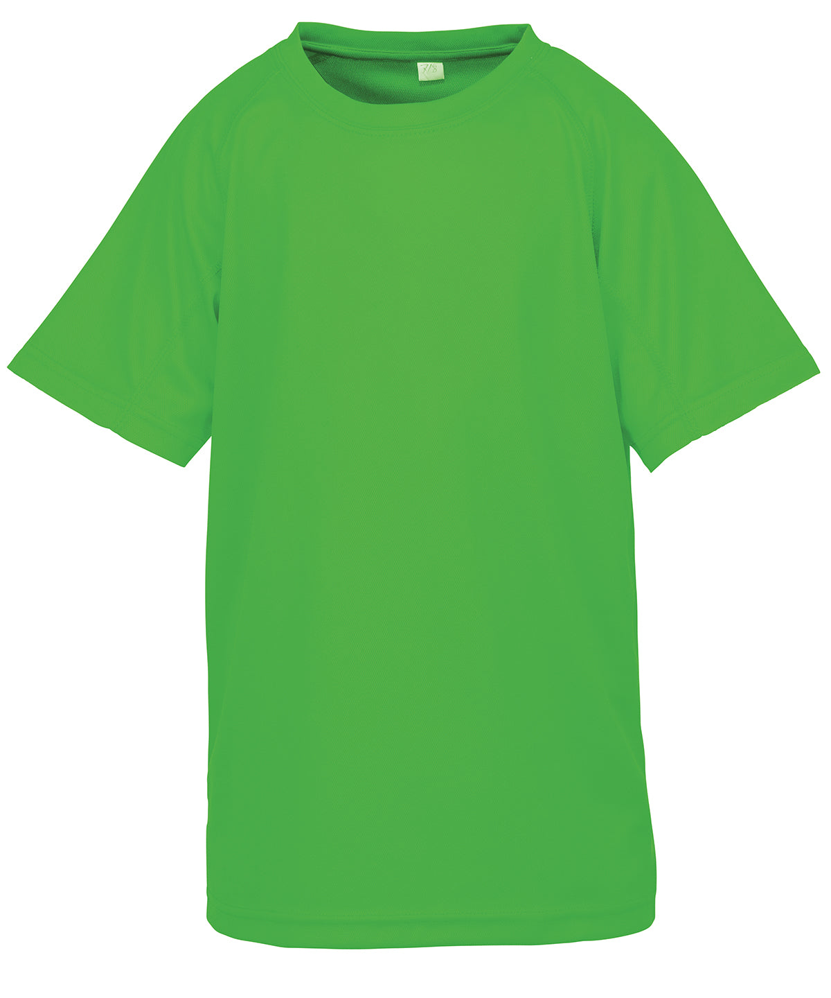 Spiro Junior performance aircool tee Flo Green