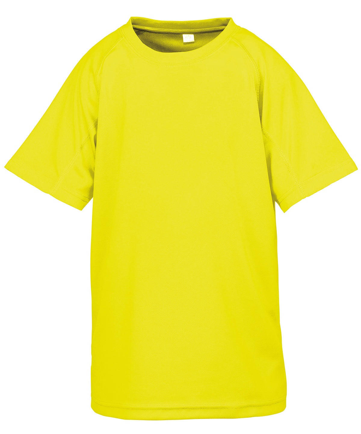 Spiro Junior performance aircool tee Flo Yellow