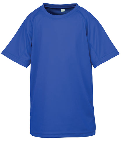 Spiro Junior performance aircool tee Royal Blue