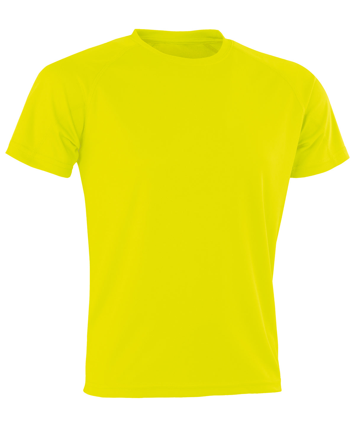 Spiro Performance Aircool tee Flo Yellow