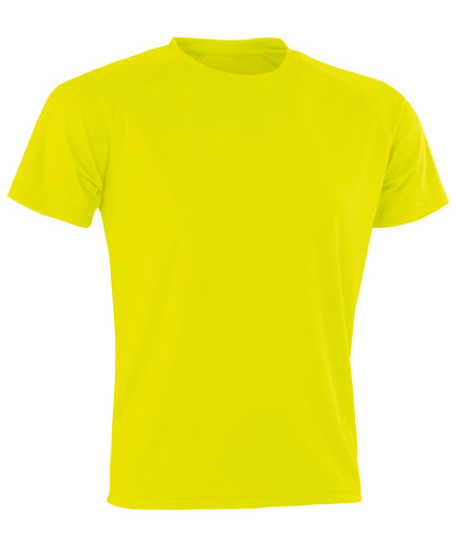 Spiro Performance Aircool tee Flo Yellow