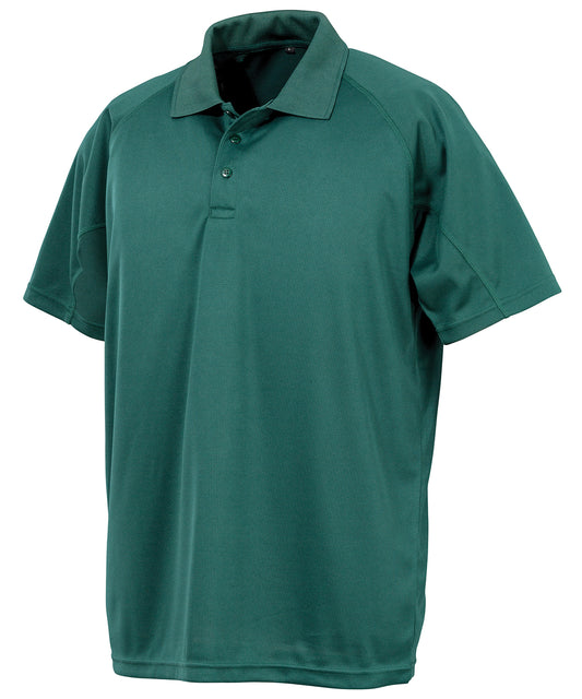 Spiro Performance Aircool polo shirt Bottle Green