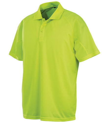 Spiro Performance Aircool polo shirt Flo Yellow