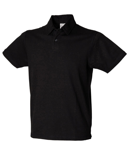 SF Clothing Short sleeve stretch polo Black