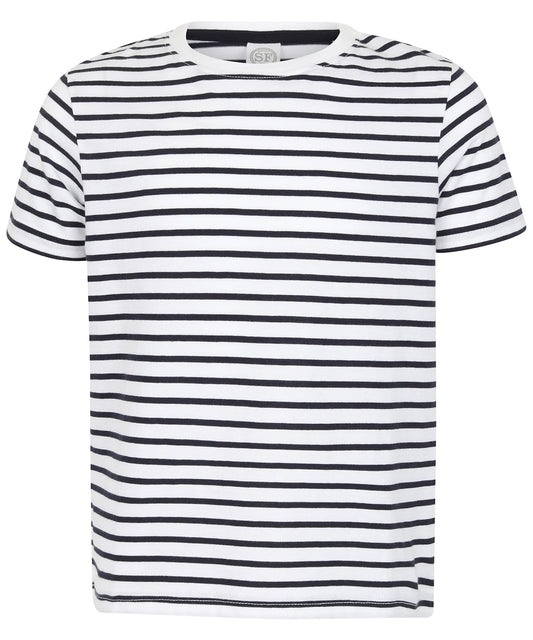 SF Clothing Kids striped T White/Oxford Navy