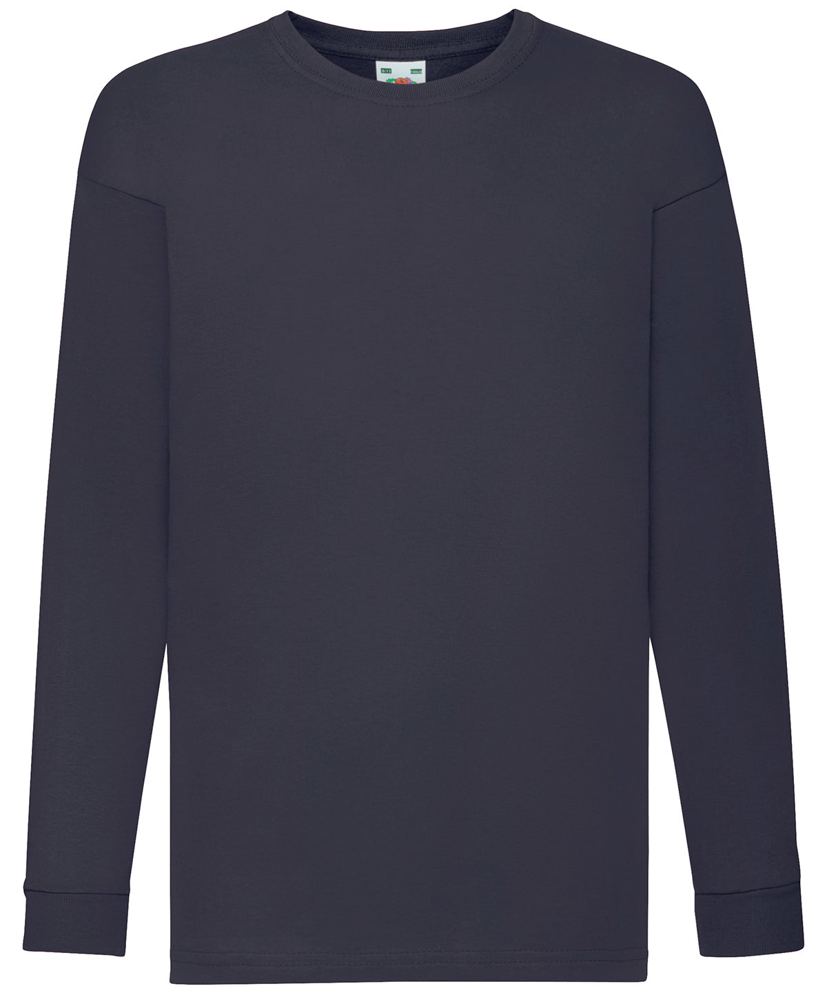 Fruit of the Loom Kids long sleeve valueweight T Deep Navy