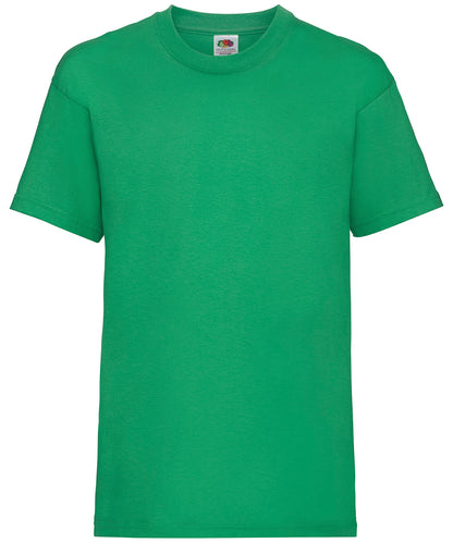 Fruit of the Loom Kids valueweight T Kelly Green