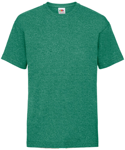 Fruit of the Loom Kids valueweight T Heather Green