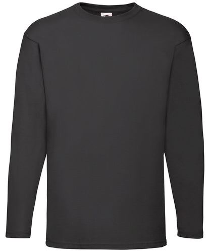 Fruit of the Loom Valueweight long sleeve T Black*
