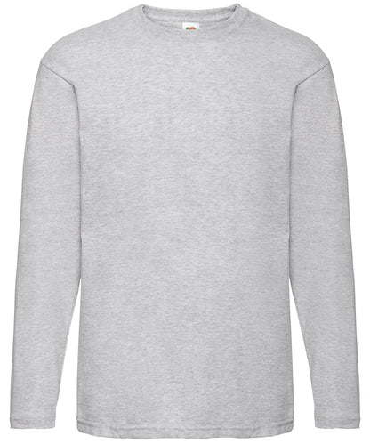 Fruit of the Loom Valueweight long sleeve T Heather Grey*