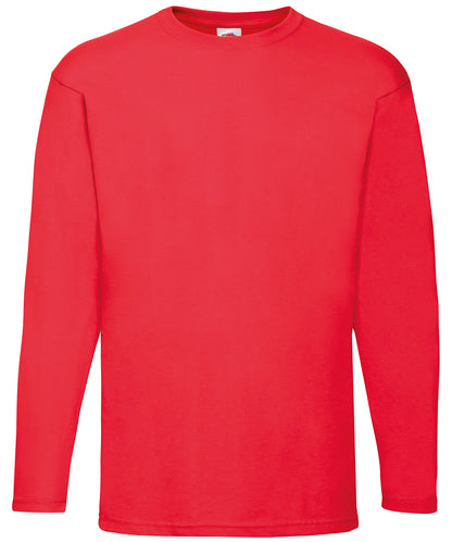 Fruit of the Loom Valueweight long sleeve T Red