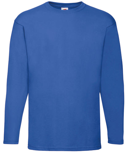 Fruit of the Loom Valueweight long sleeve T Royal Blue