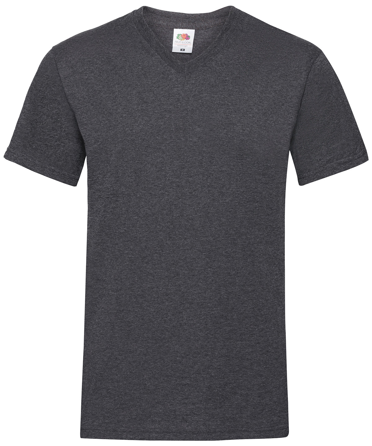 Fruit of the Loom Valueweight v-neck T Dark Heather Grey