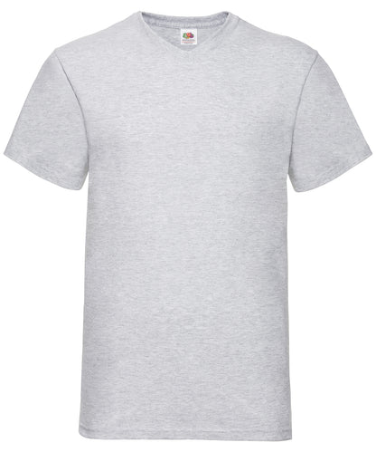 Fruit of the Loom Valueweight v-neck T Heather Grey*