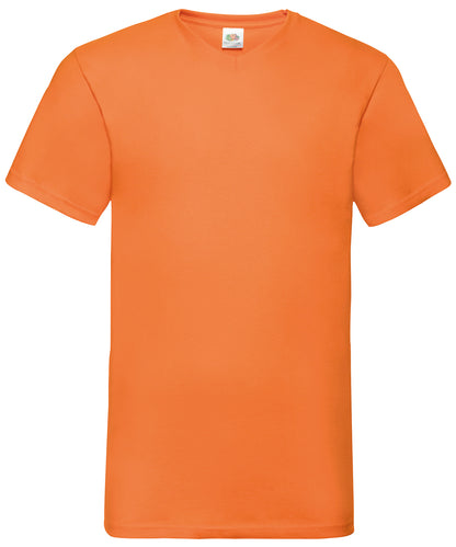 Fruit of the Loom Valueweight v-neck T Orange