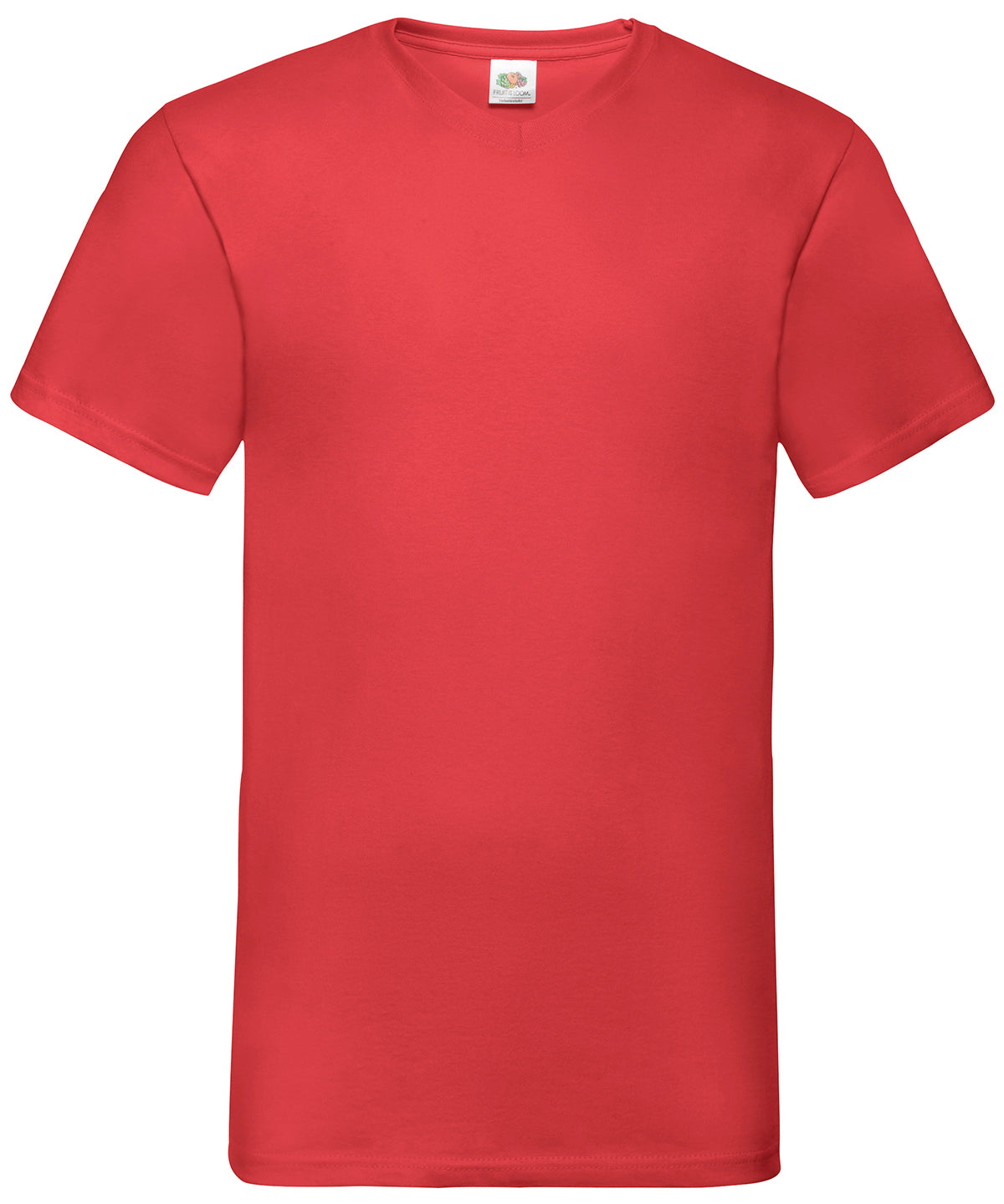 Fruit of the Loom Valueweight v-neck T Red