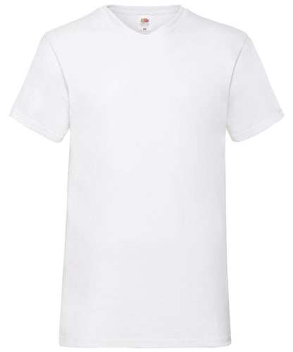 Fruit of the Loom Valueweight v-neck T White*