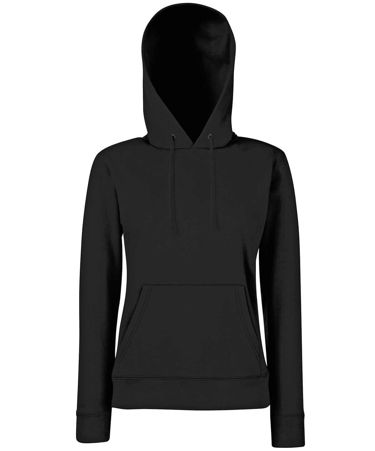 Fruit of the Loom Women's Classic 80/20 hooded sweatshirt Black