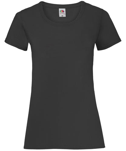 Fruit of the Loom Women's valueweight T Black