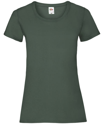 Fruit of the Loom Women's valueweight T Bottle Green