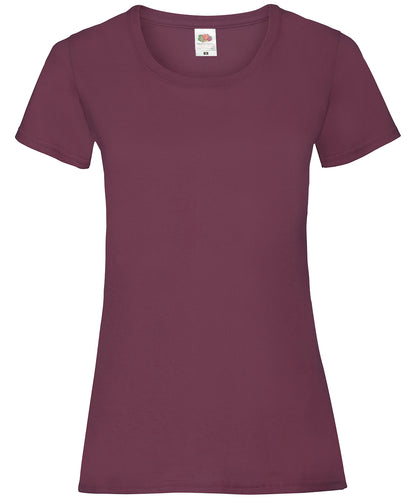 Fruit of the Loom Women's valueweight T Burgundy