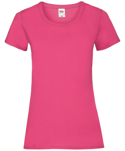 Fruit of the Loom Women's valueweight T Fuchsia