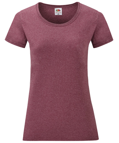 Fruit of the Loom Women's valueweight T Heather Burgundy