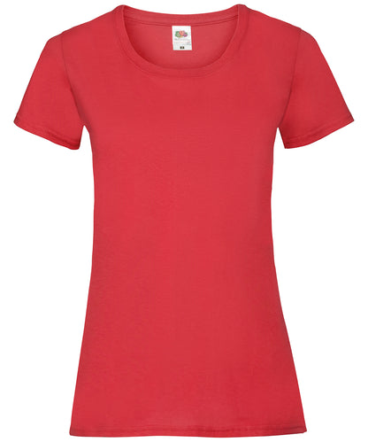 Fruit of the Loom Women's valueweight T Red