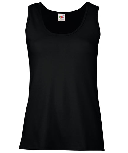 Fruit of the Loom Women's valueweight vest Black