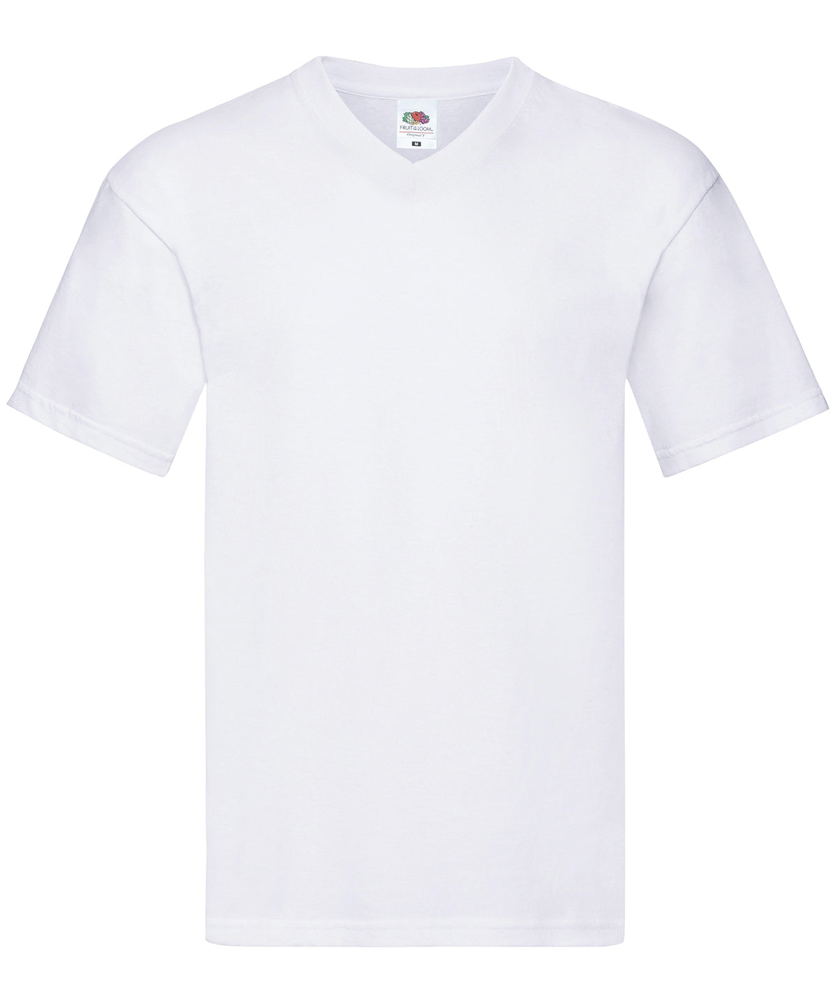 Fruit of the Loom Original v-neck T White*